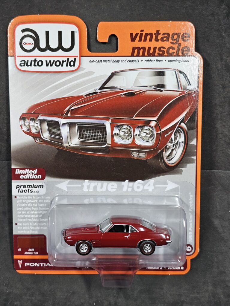 1969 Pontiac Firebird 1/64 - Auto world