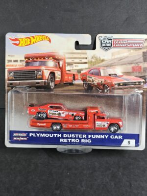 Team Transport Plymouth Duster Funny Car / Retro Rig - Hot Wheels
