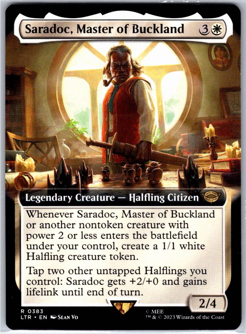 Saradoc, Master of Buckland (Extended Art) #383 (Normal - NM)