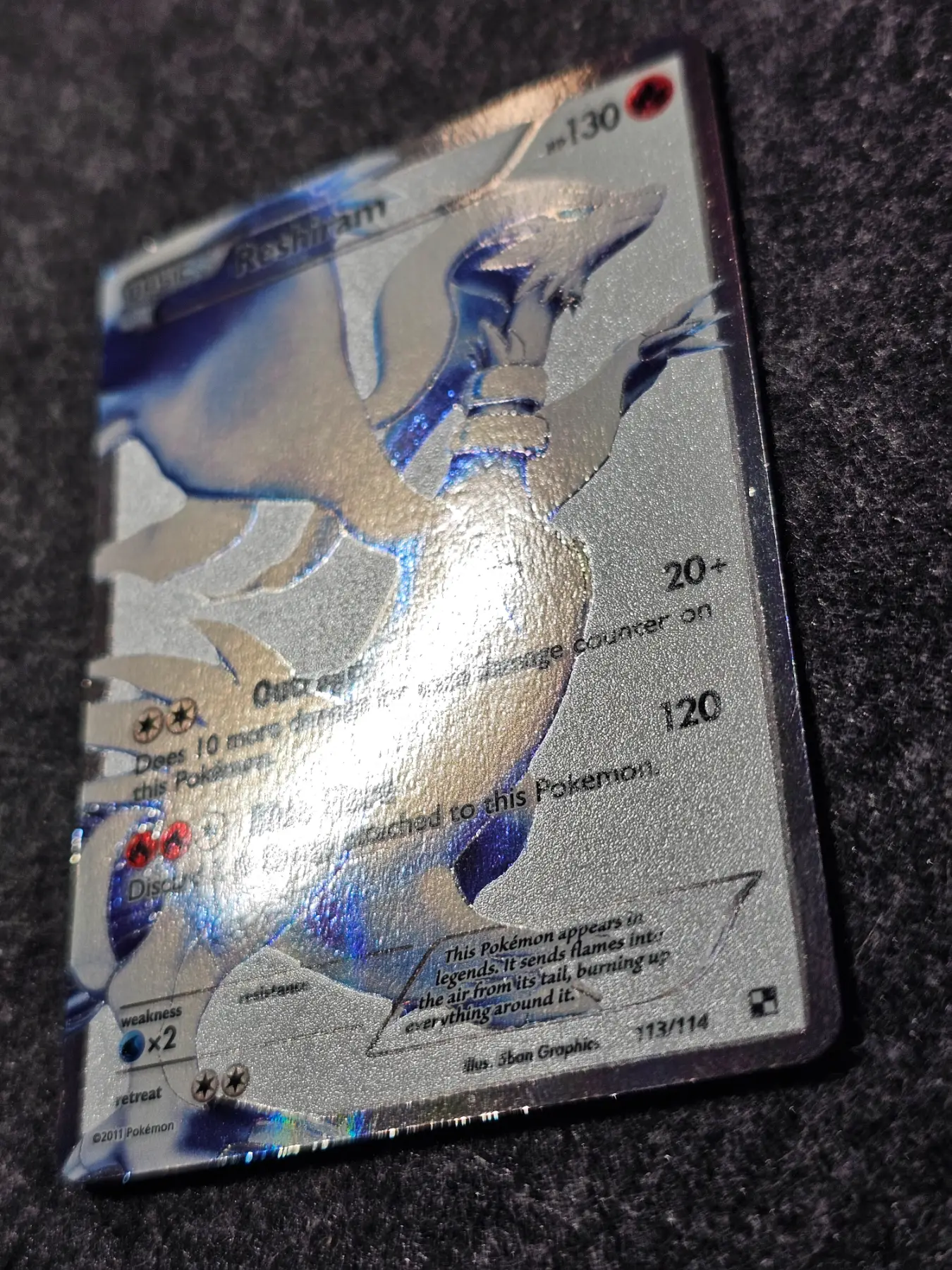 Reshiram (113 Full Art) (Holofoil - MP) - Imagen 3