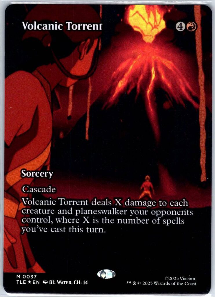 Volcanic Torrent (Borderless)  #37 (Foil - NM)