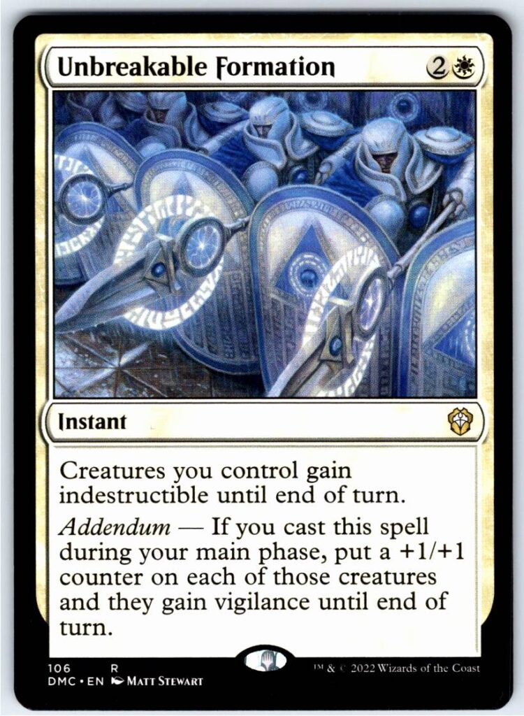 Unbreakable Formation  #106 (Normal - NM)