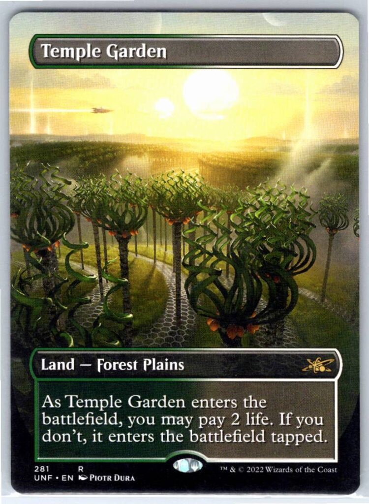 Temple Garden (Borderless)  #281 (Normal - NM)