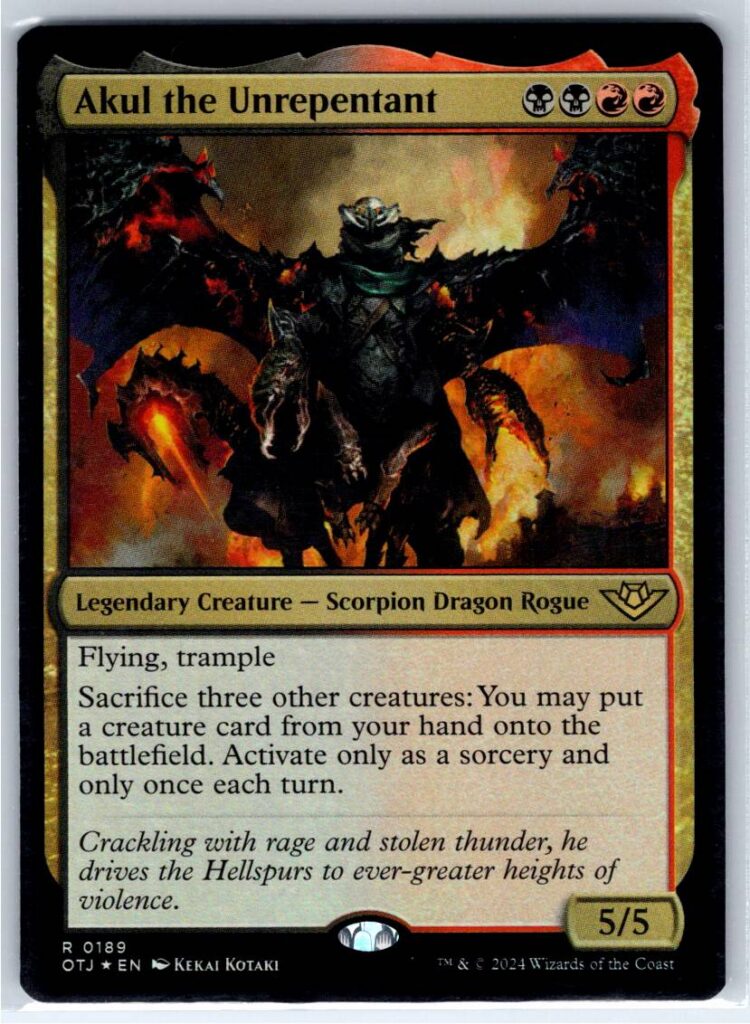 Akul the Unrepentant  #189 (Foil - NM)
