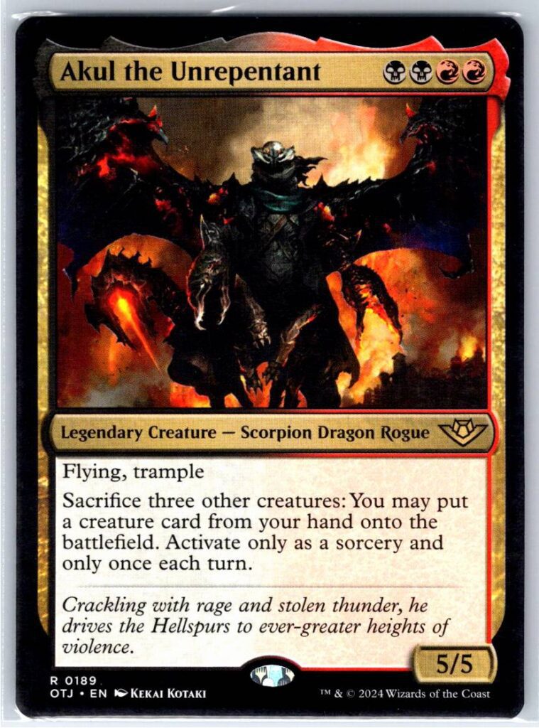 Akul the Unrepentant  #189 (Normal - NM)