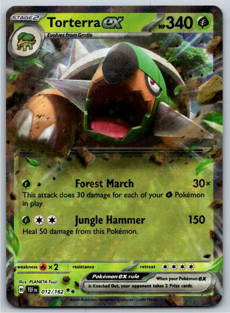 Torterra ex - 012/162 (Holofoil - NM)