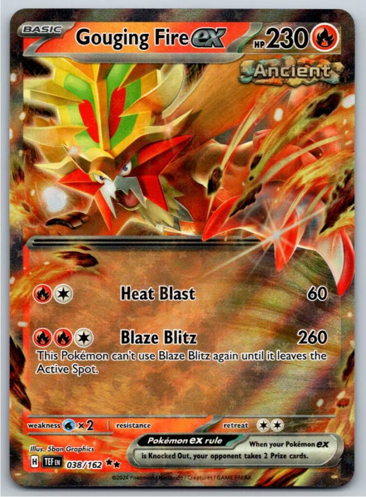 Gouging Fire ex - 038/162 (Holofoil - NM)
