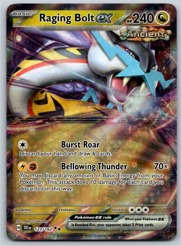 Raging Bolt ex - 123/162 (Holofoil - NM)