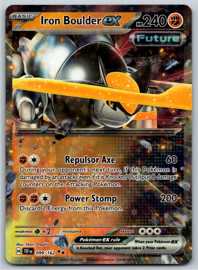 Iron Boulder ex - 099/162 (Holofoil - NM)
