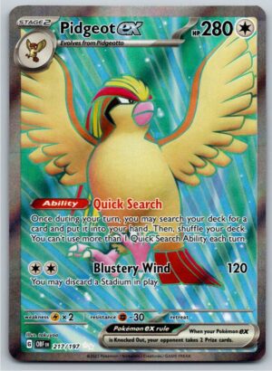 Pidgeot ex - 217/197 (Holofoil - NM)