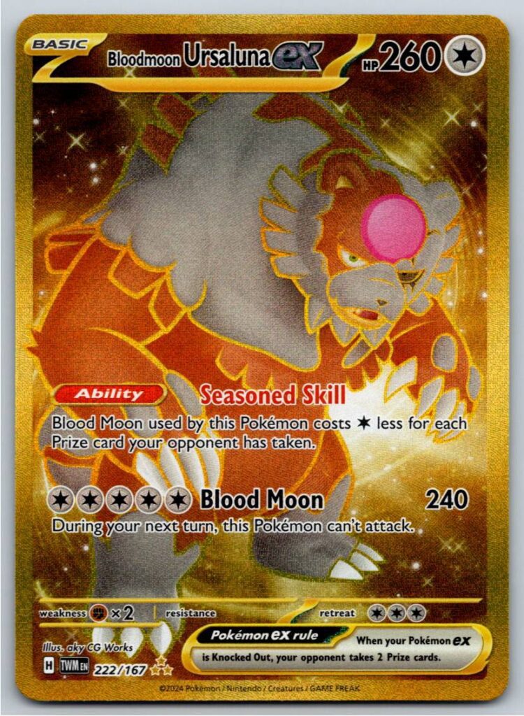Bloodmoon Ursaluna ex - 222/167 (Holofoil - NM)