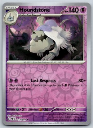 Houndstone - 043/091 (Reverse Holofoil - NM)