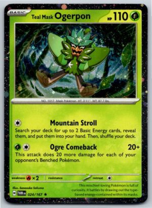 Teal Mask Ogerpon (Cosmos Holo) (Holofoil - NM)