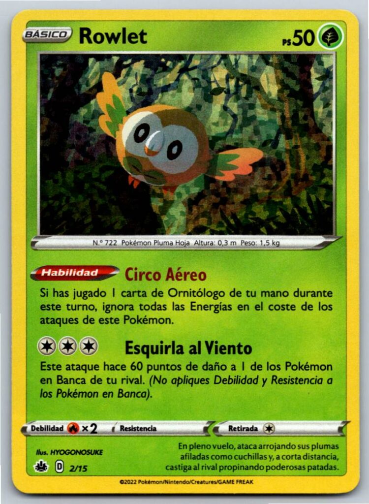 Rowlet - 2/15 (Holofoil - NM)