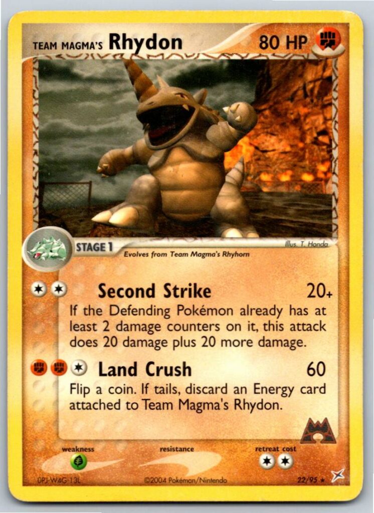 Team Magma's Rhydon - 22/95 (Normal - MP)