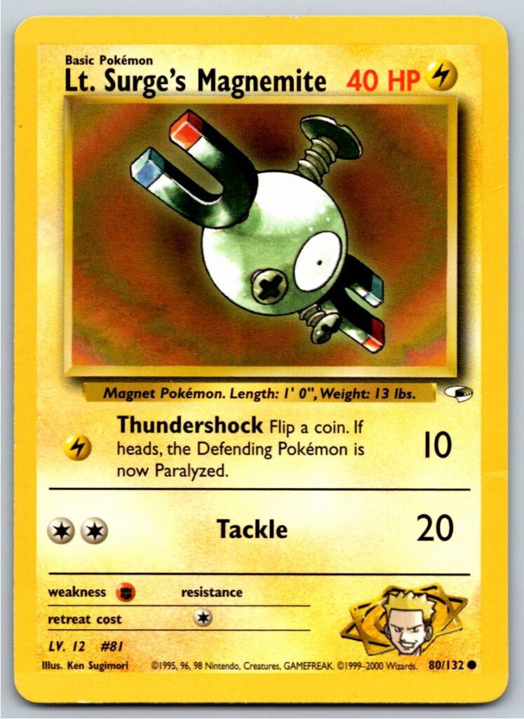 Lt. Surge's Magnemite (80) (Normal - DM)