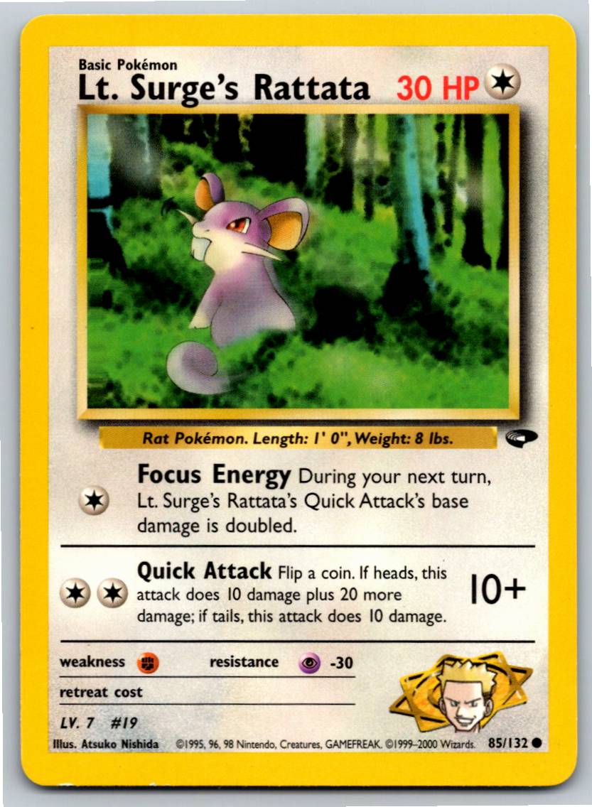 Lt. Surge's Rattata (Unlimited - MP)