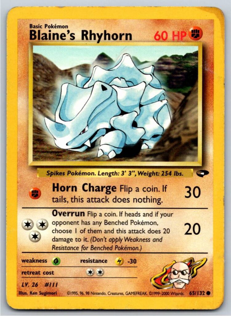 Blaine's Rhyhorn (Unlimited - DM)