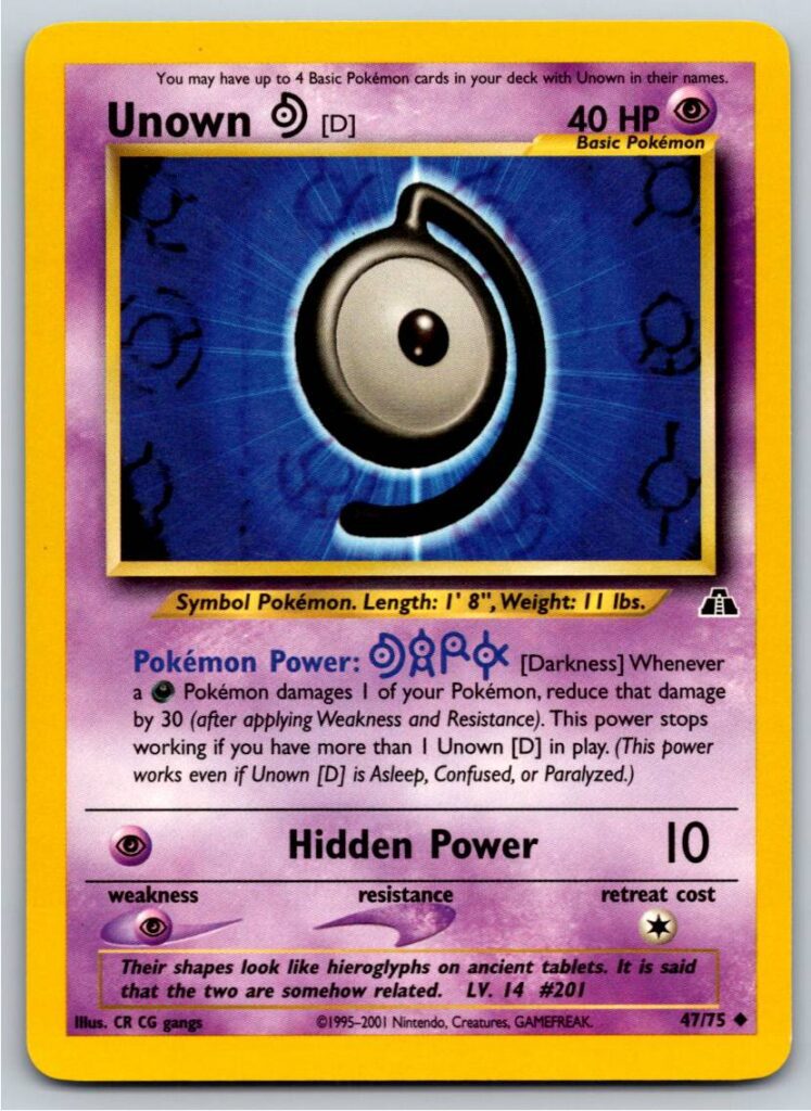 Unown [D] (Normal - LP)