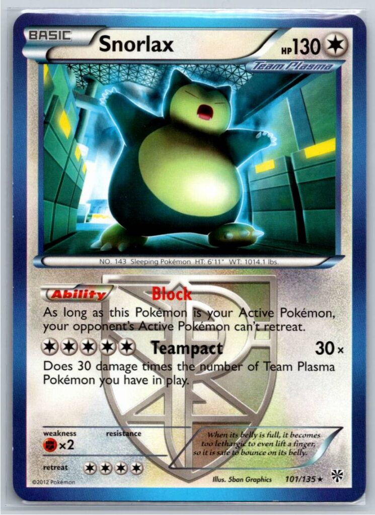Snorlax (Team Plasma) (Normal - NM)