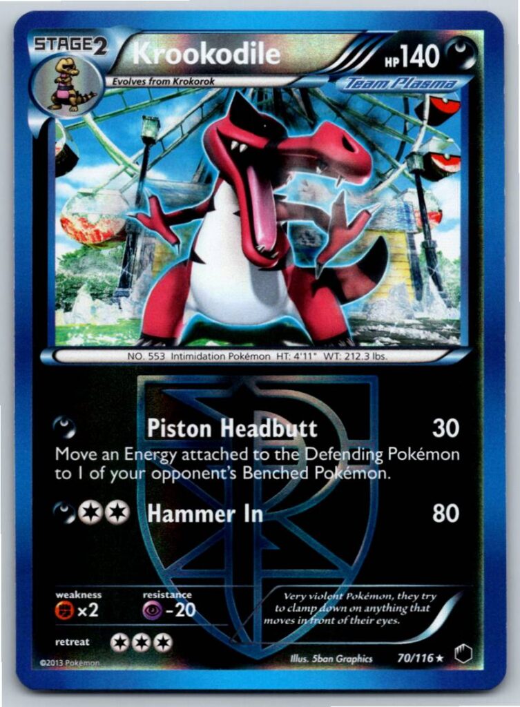 Krookodile (Team Plasma) (Reverse Holofoil - NM)