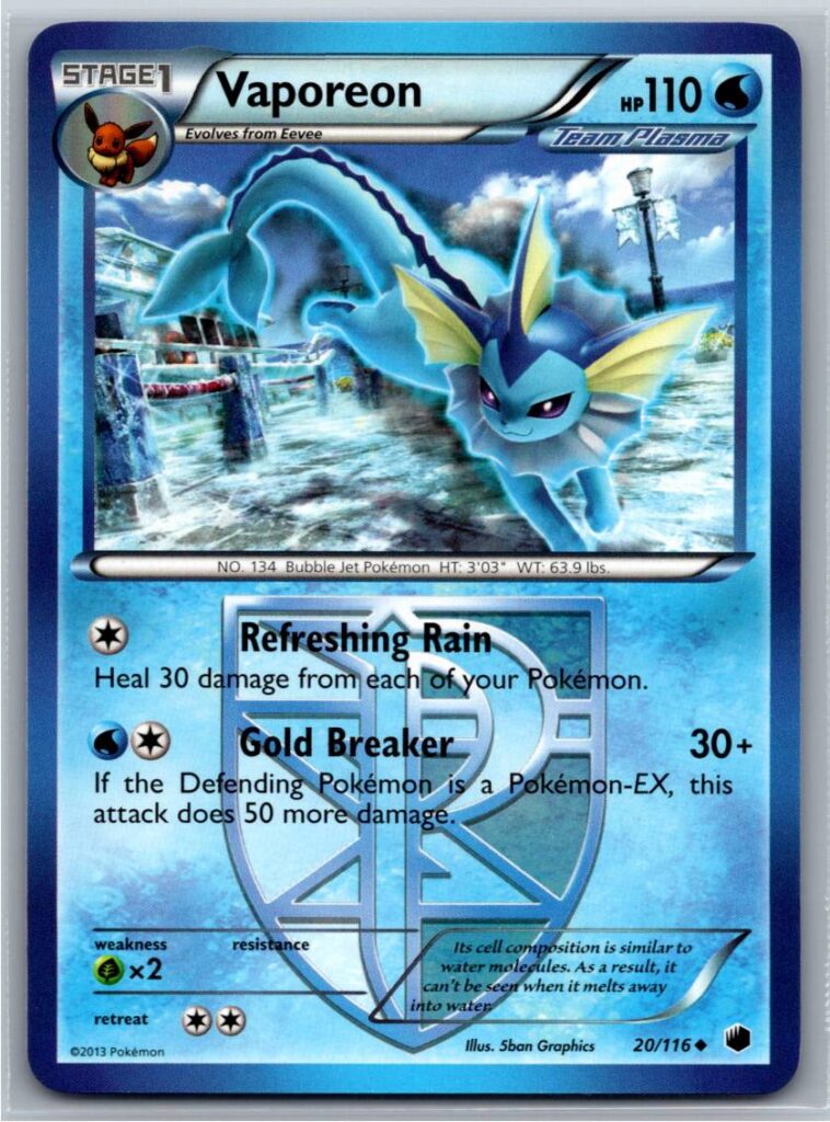 Vaporeon (Team Plasma) (Normal - LP)