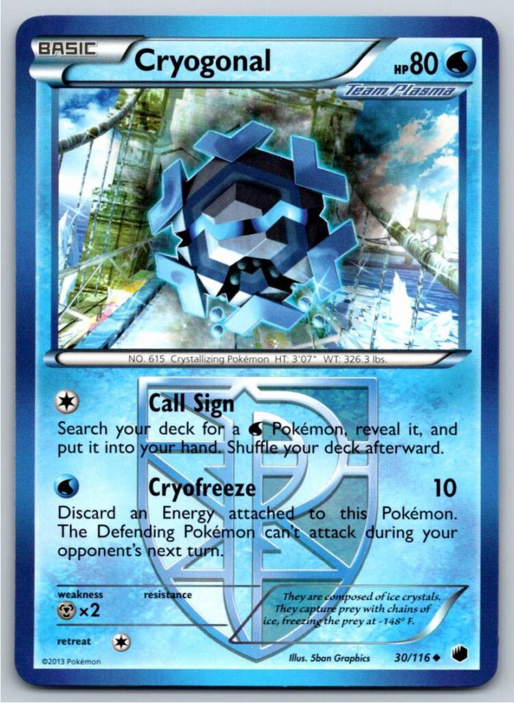 Cryogonal (Team Plasma) (Normal - NM)