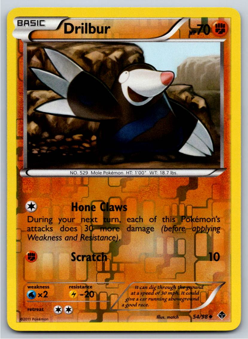 Drilbur (54) (Reverse Holofoil - NM)