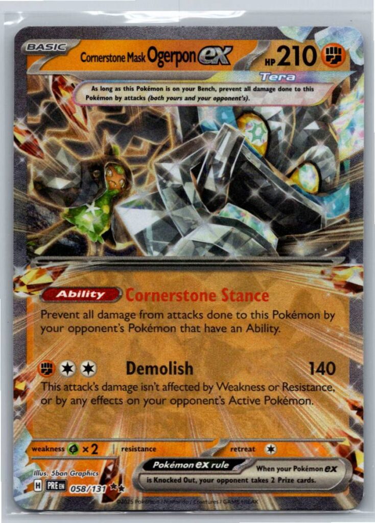 Cornerstone Mask Ogerpon ex - 058/131 (Holofoil - NM)