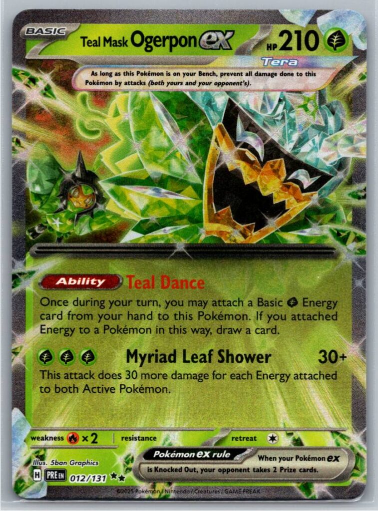 Teal Mask Ogerpon ex - 012/131 (Holofoil - NM)