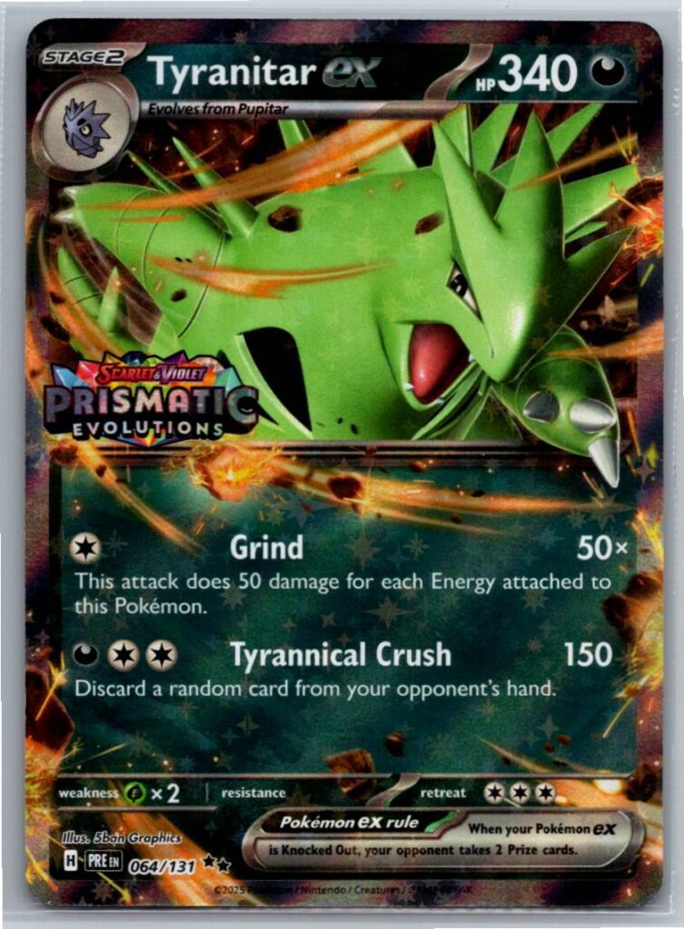 Tyranitar ex (Prismatic Evolutions Stamp) (Holofoil - NM)