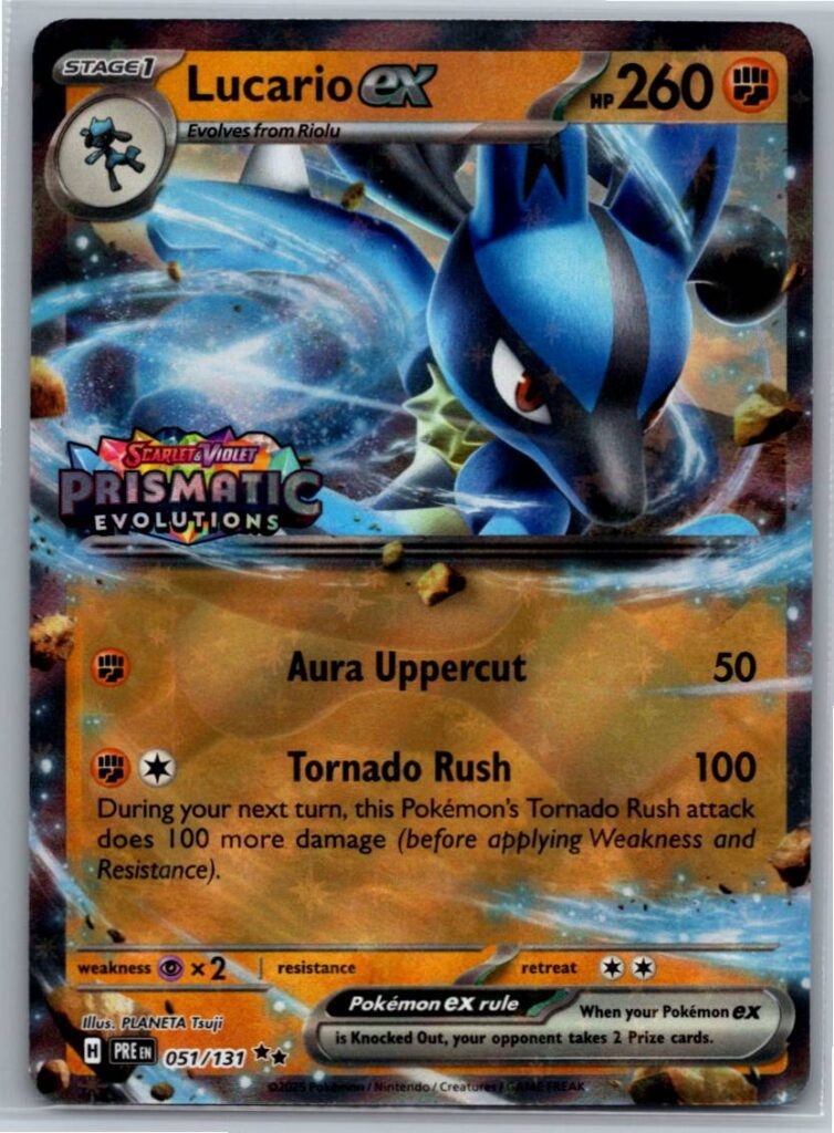 Lucario ex (Prismatic Evolutions Stamp) (Holofoil - NM)
