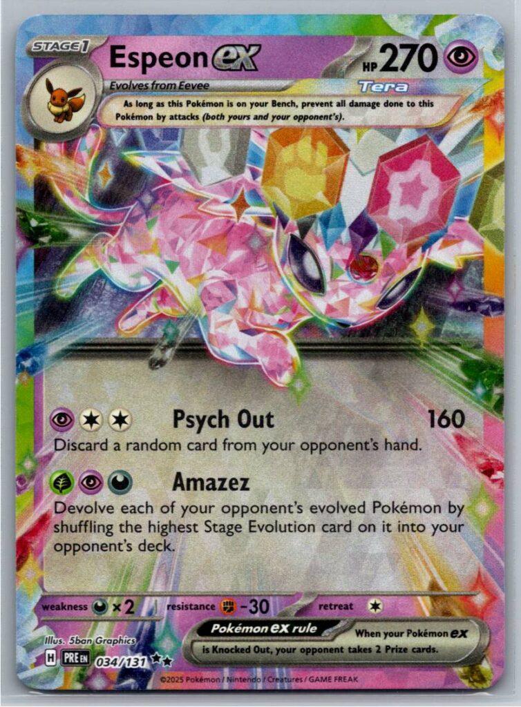 Espeon ex - 034/131 (Holofoil - NM)