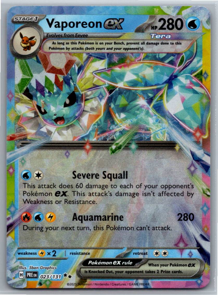 Vaporeon ex - 023/131 (Holofoil - NM)