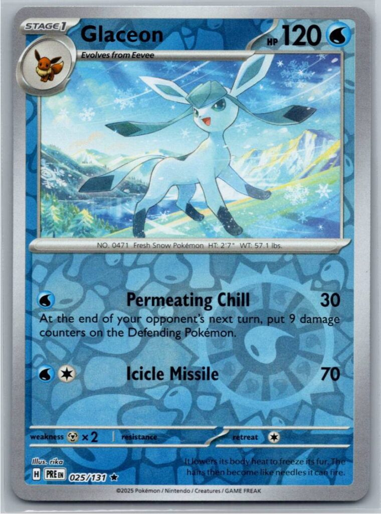 Glaceon (Reverse Holofoil - NM)