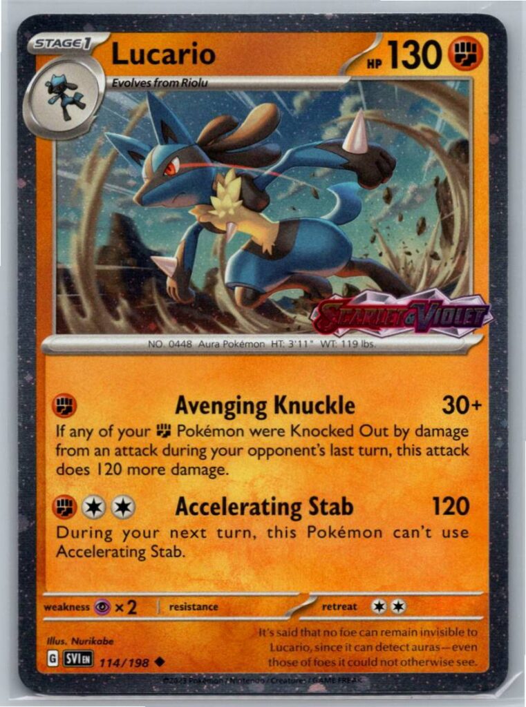 Lucario (Scarlet & Violet Stamp) (Holofoil - NM)