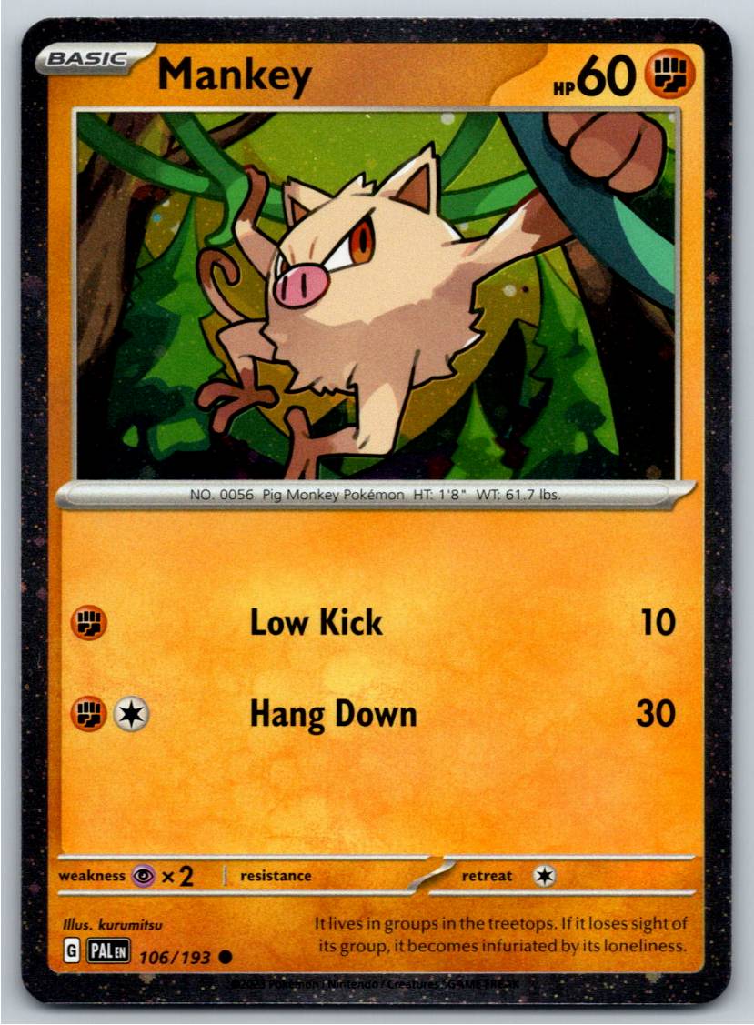 Mankey - 106/193 (Cosmos Holo) (Holofoil - NM)