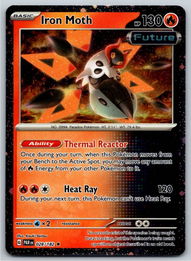 Iron Moth - 028/182 (Cosmos Holo) (Holofoil - NM)
