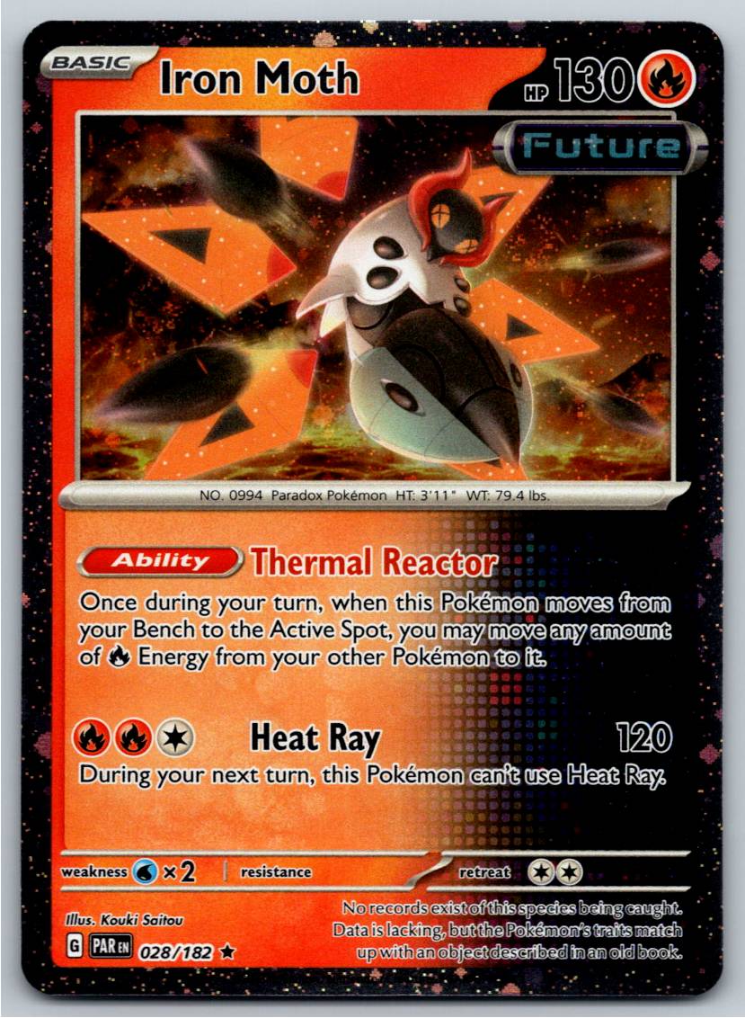Iron Moth - 028/182 (Cosmos Holo) (Holofoil - NM)