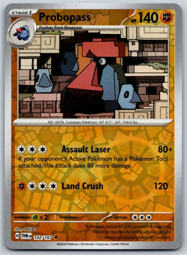 Probopass - 102/167 (Reverse Holofoil - NM)