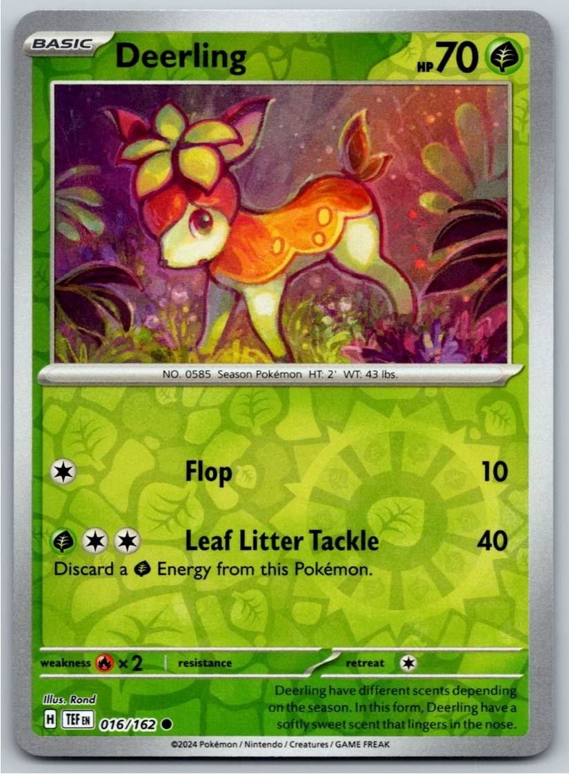 Deerling - 016/162 (Reverse Holofoil - NM)