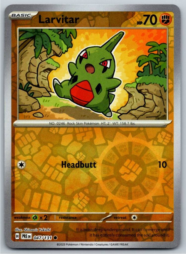 Larvitar (Reverse Holofoil - NM)