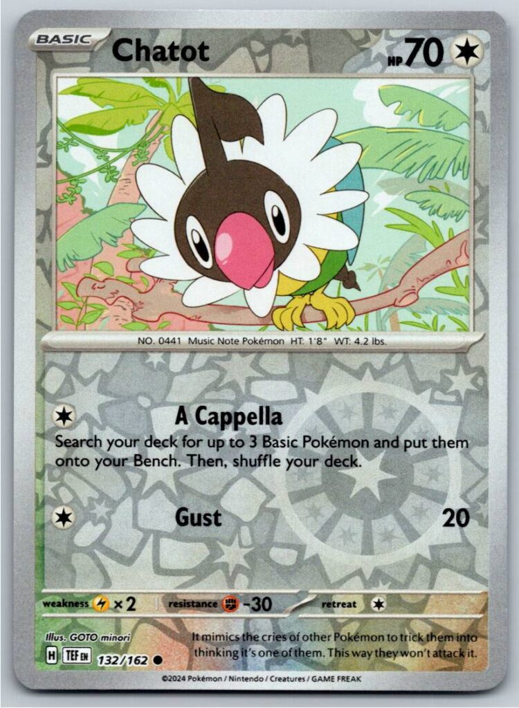 Chatot - 132/162 (Reverse Holofoil - NM)