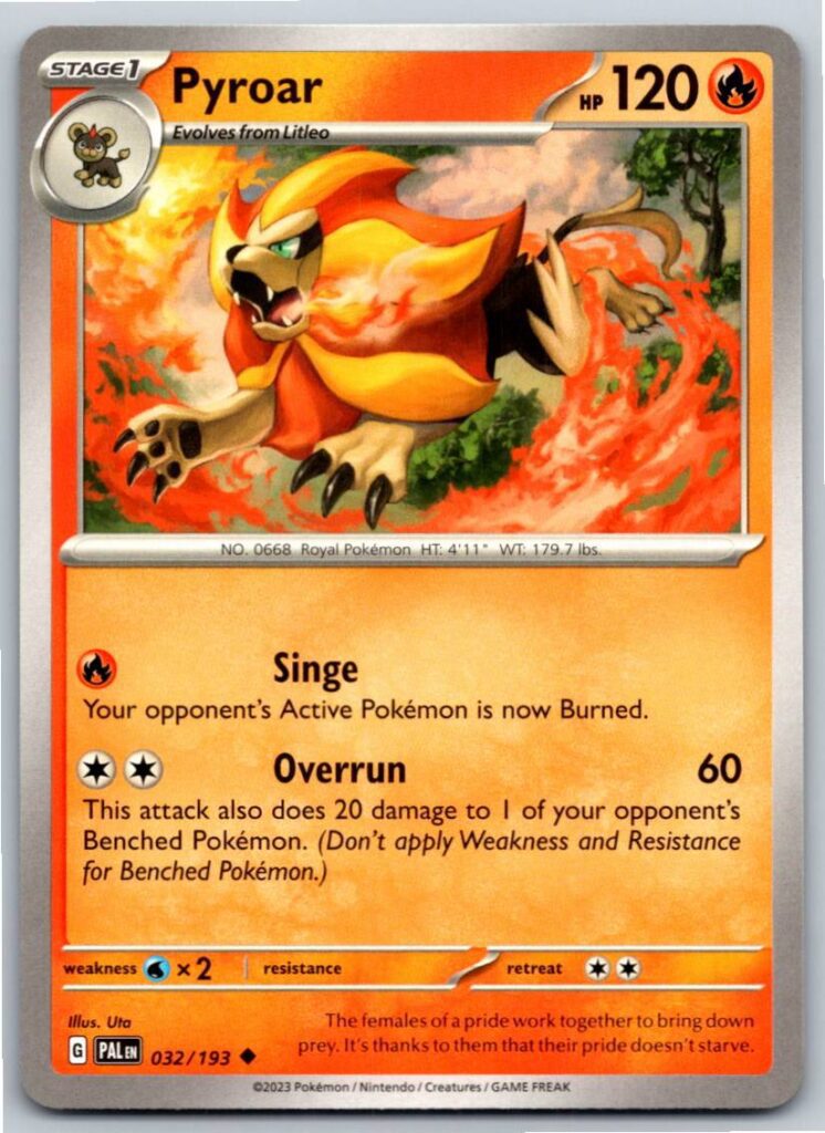 Pyroar - 032/193 (Normal - NM)