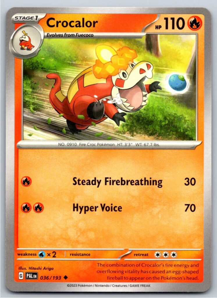 Crocalor - 036/193 (Normal - NM)