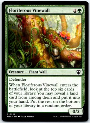 Floriferous Vinewall  #228 (Normal - NM)