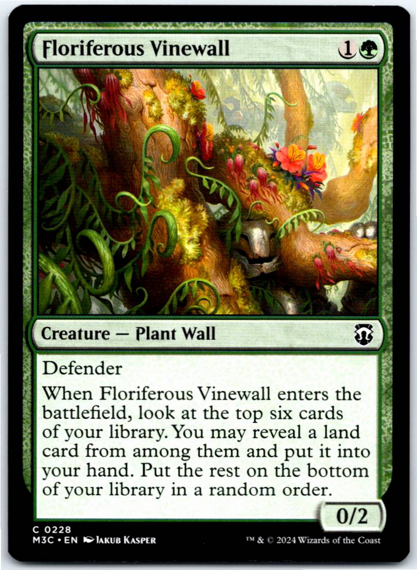 Floriferous Vinewall #228 (Normal - NM)