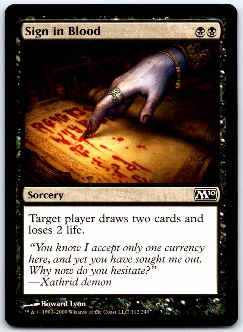 Sign in Blood #112 (Normal - NM)