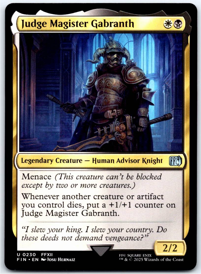 Judge Magister Gabranth #230 (Normal - NM)