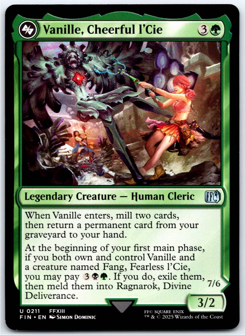 Vanille, Cheerful l'Cie #211 (Normal - NM)